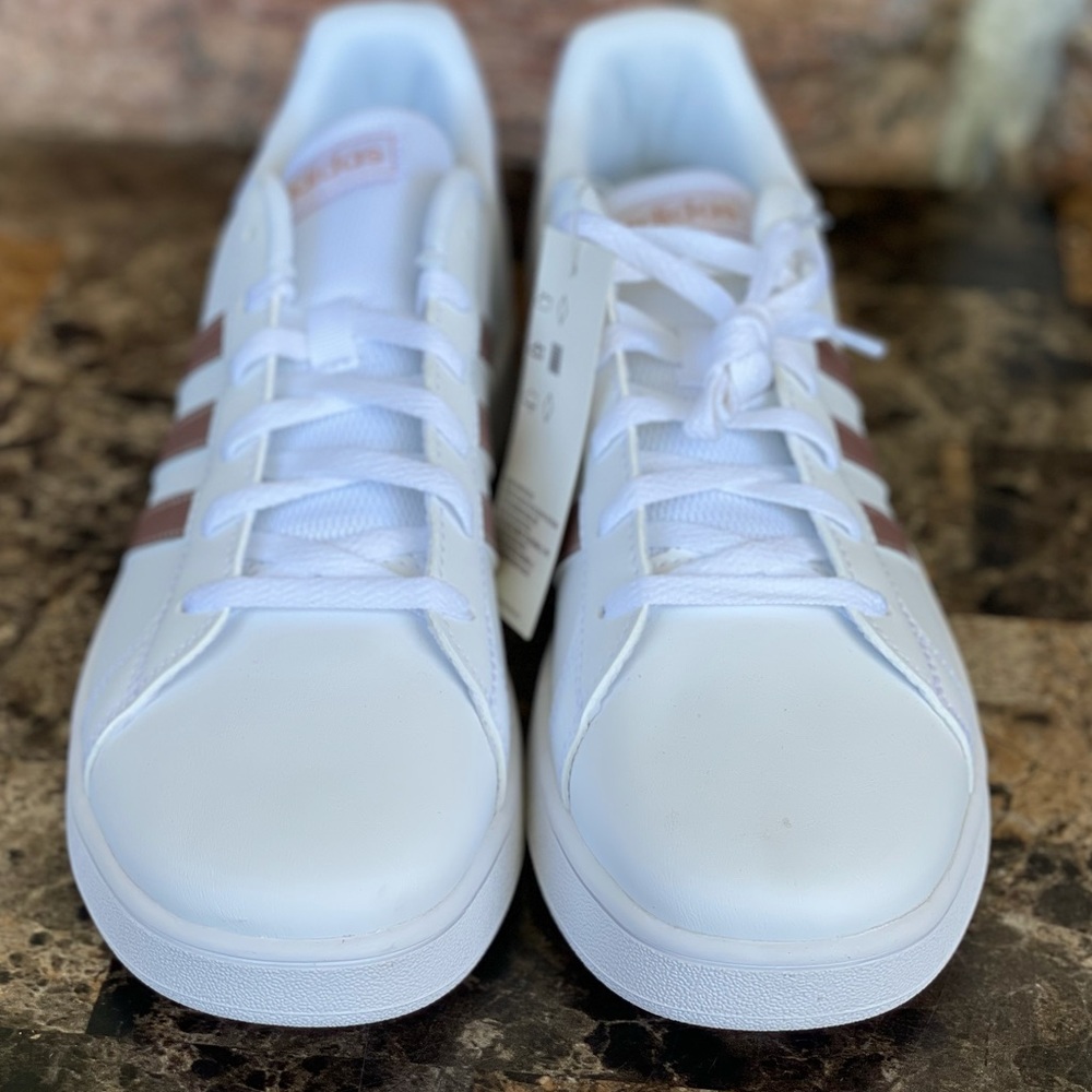 adidas Big Girls' Grand Court Casual Sneakers - Picture 6 of 16